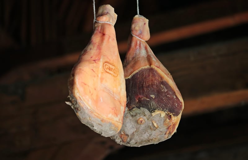 Honey-Glazed Ham with Cheddar Cheese